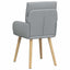 Spisestole 6 pcs Stof Lysegrå 60 x 56 x 96 cm