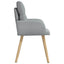 Spisestole 6 pcs Stof Lysegrå 60 x 56 x 96 cm