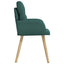 Spisestole 6 pcs Stof Mørkegrøn 60 x 56 x 96 cm