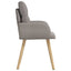 Spisestole 6 pcs Stof Gråbrun 60 x 56 x 96 cm