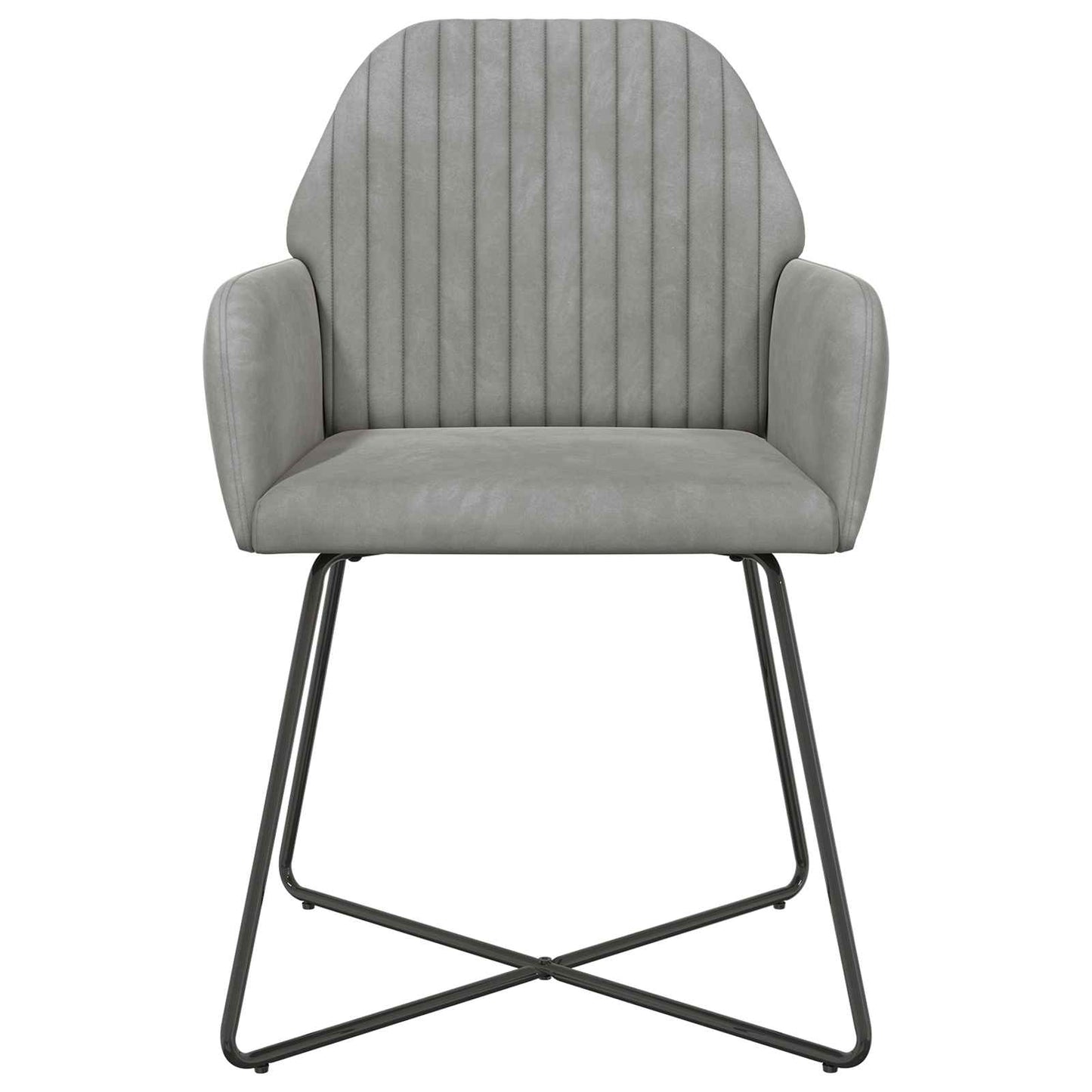 Spisestole 4 pcs Fløjl Lysegrå 55 x 50 x 84 cm