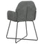 Spisestole 4 pcs Fløjl Mørkegrå 55 x 50 x 84 cm