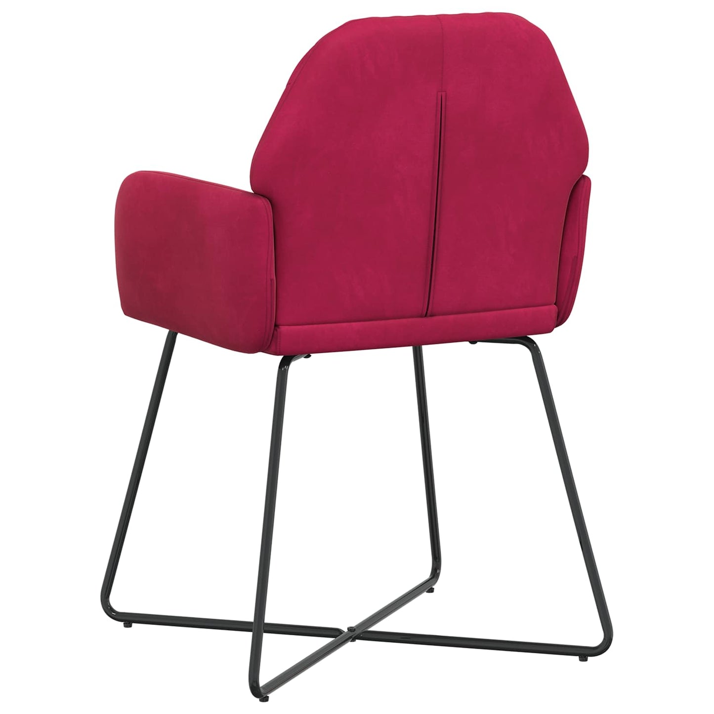 Spisestole 4 pcs Fløjl Vinrød 55 x 50 x 84 cm
