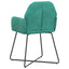 Spisestole 6 pcs Fløjl Turkis 55 x 50 x 84 cm