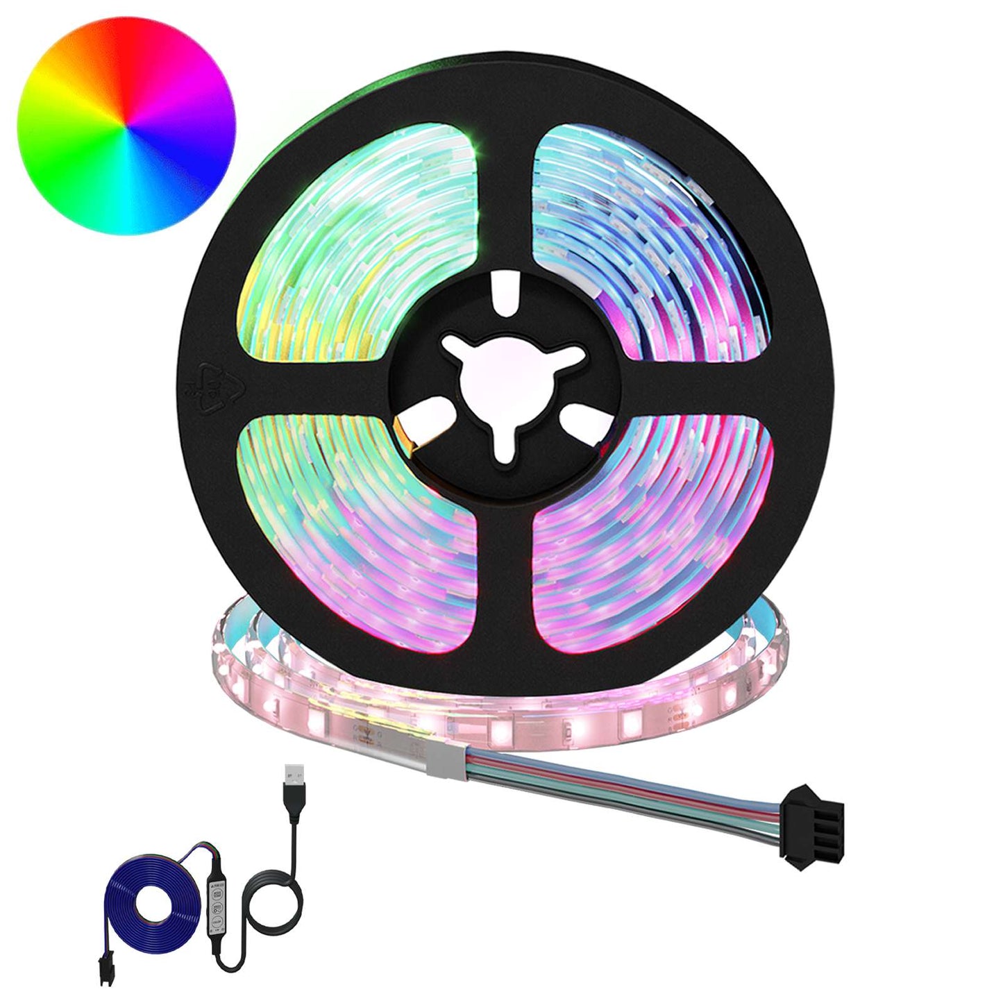 LED Strip 12 pcs Sort og Gennemsigtig 2500 mm Kobber og plastik
