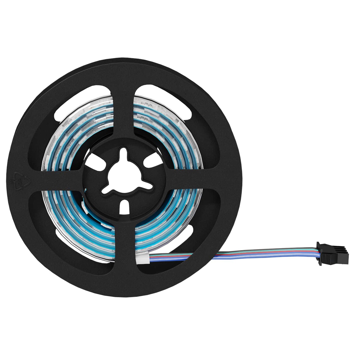 LED Strip 2 pcs Sort og Gennemsigtig 750 mm Kobber og plastik