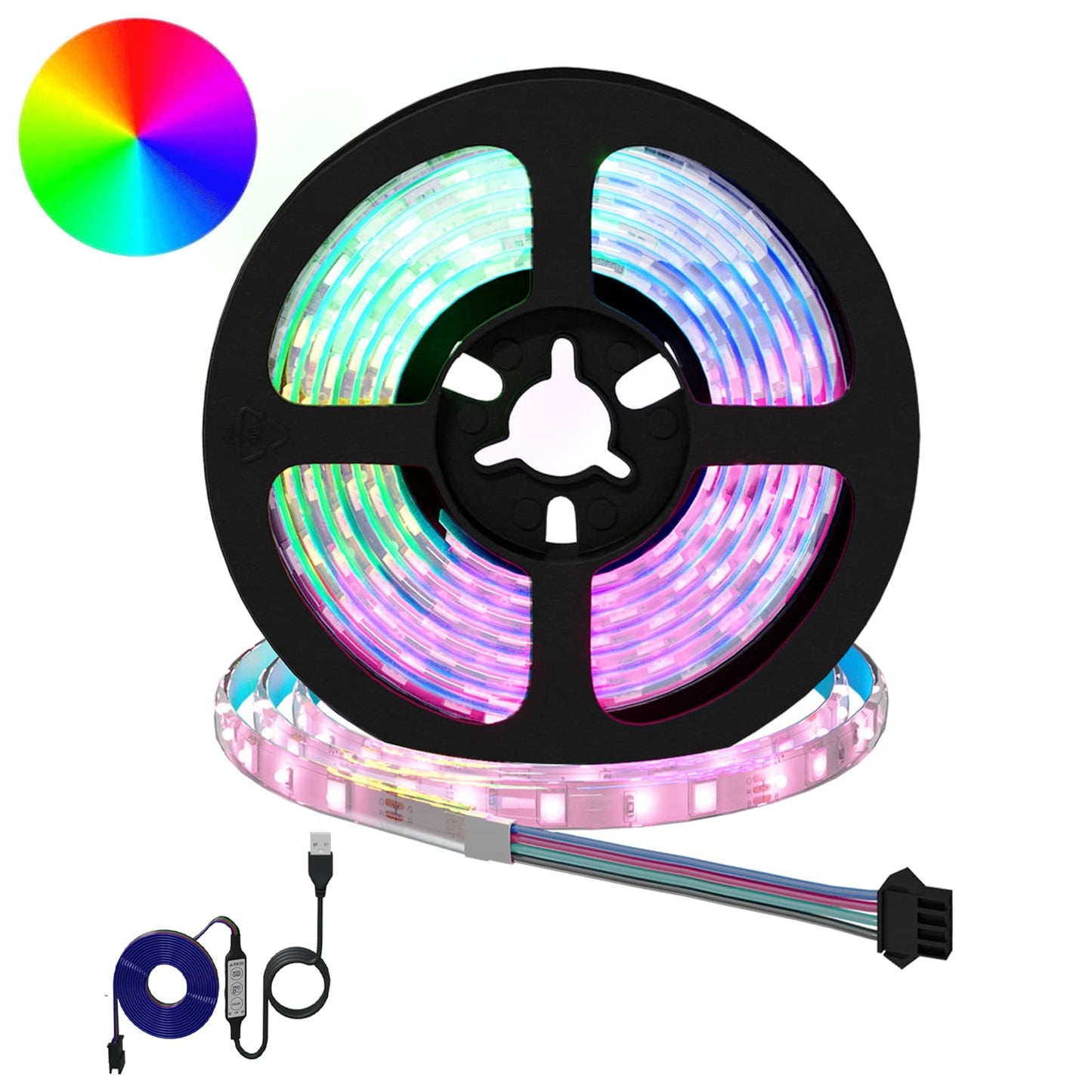 LED Strip 12 pcs Sort og Gennemsigtig 1700 mm Kobber og plastik