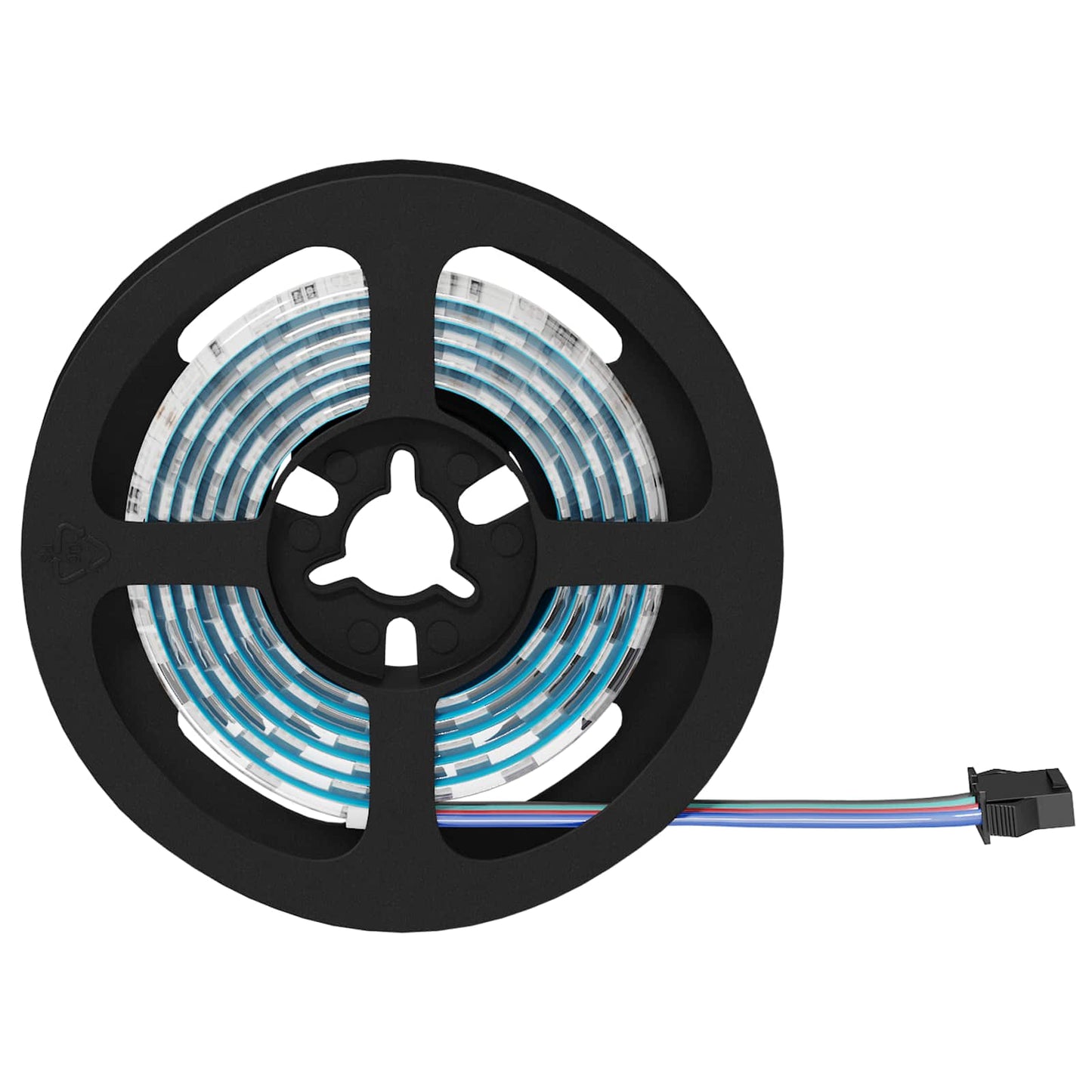 LED Strip 12 pcs Sort og Gennemsigtig 1000 mm Kobber og plastik