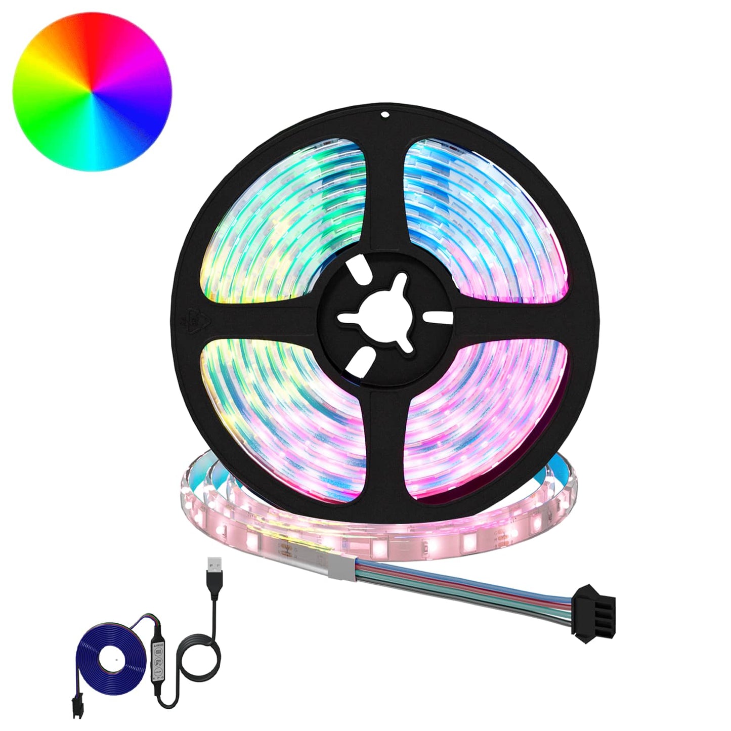 LED Strip 2 pcs Sort og Gennemsigtig 2300 mm Kobber og plastik