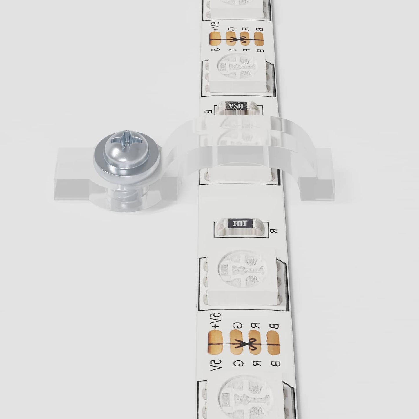 LED Strip 2 pcs Sort og Gennemsigtig 2300 mm Kobber og plastik