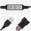 LED Strip 2 pcs Sort og Gennemsigtig 4000 mm Kobber og plastik