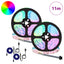 LED Strip 2 pcs Sort og Gennemsigtig 5500 mm Kobber og plastik
