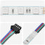 LED Strip 12 pcs Sort og Hvid 1745 mm Kobber og plastik