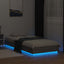 Senge ramme med LED Grå Sonoma 80 x 200 cm Konstrueret træ