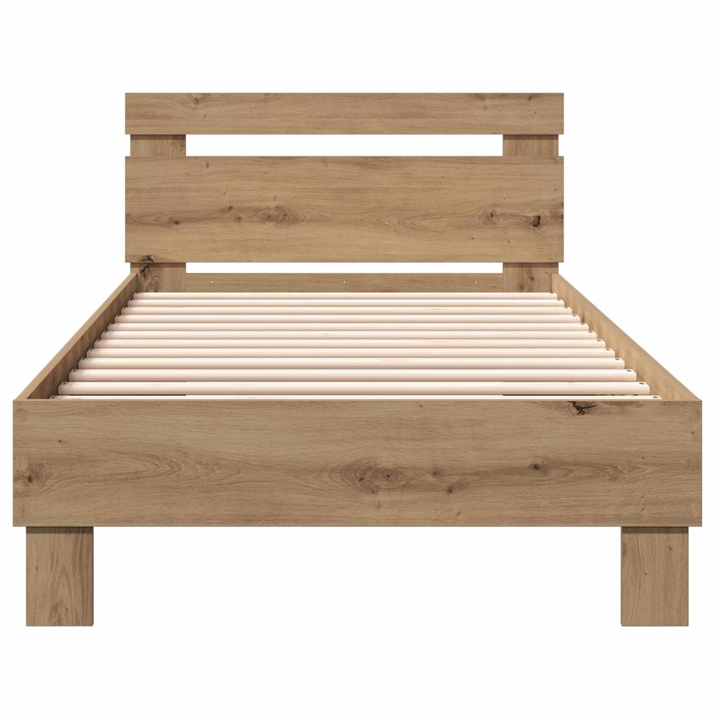 Sengestel med hovedgærde Artisan-eg 80 x 200 cm Konstrueret træ