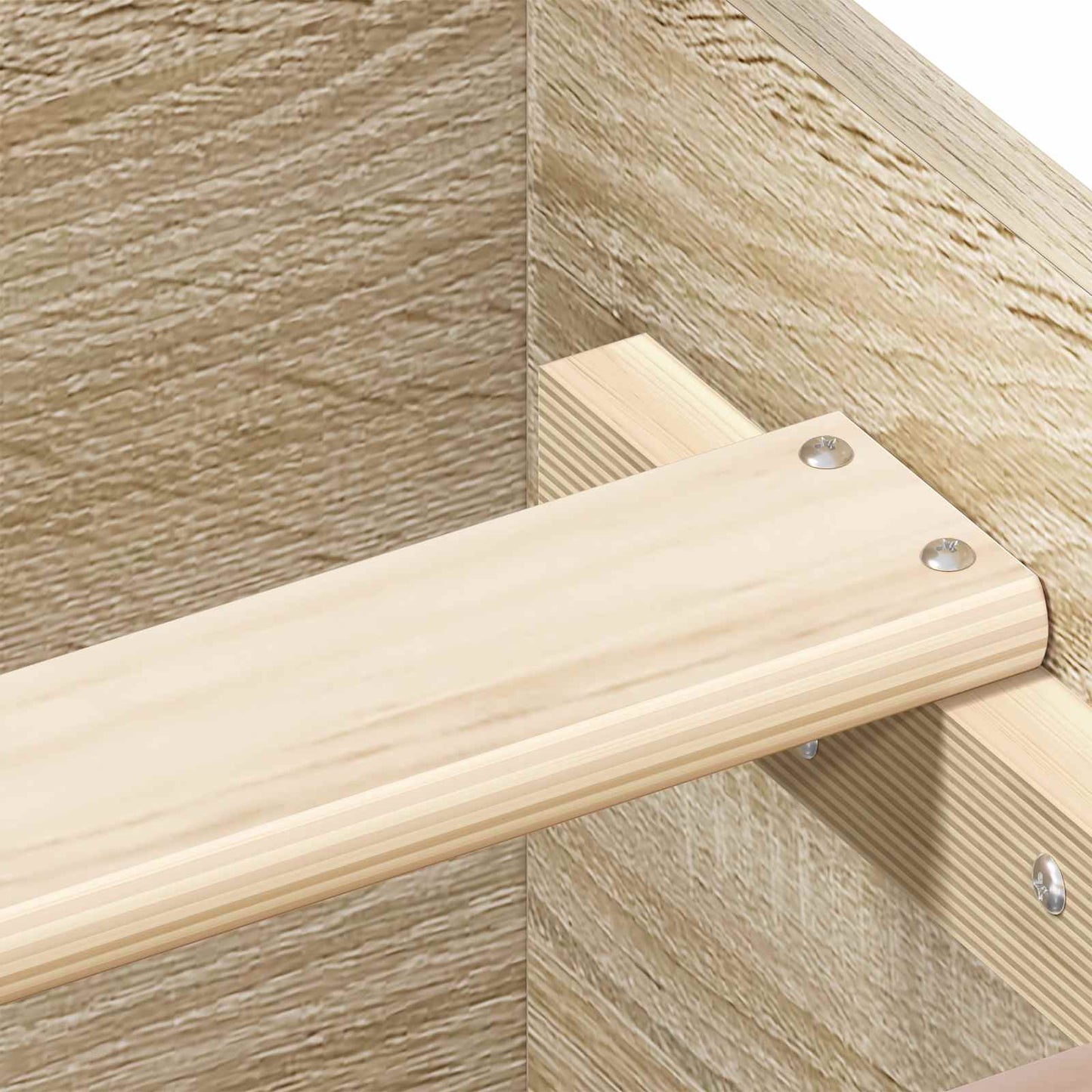 Sengestel med hovedgærde Sonoma-eg 80 x 200 cm Konstrueret træ