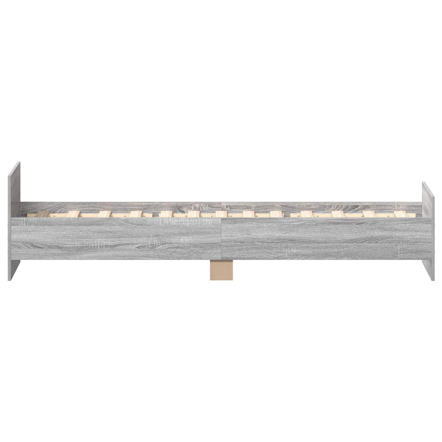 Sengestel med hovedgærde Grå Sonoma 80 x 200 cm Konstrueret træ