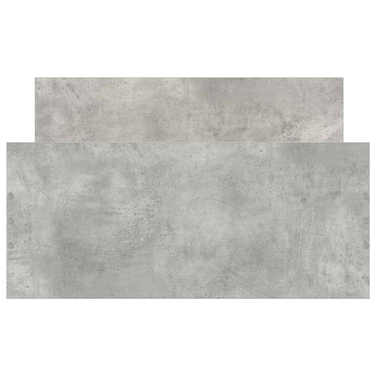 Sengestel med hovedgærde Betongrå 80 x 200 cm Konstrueret træ