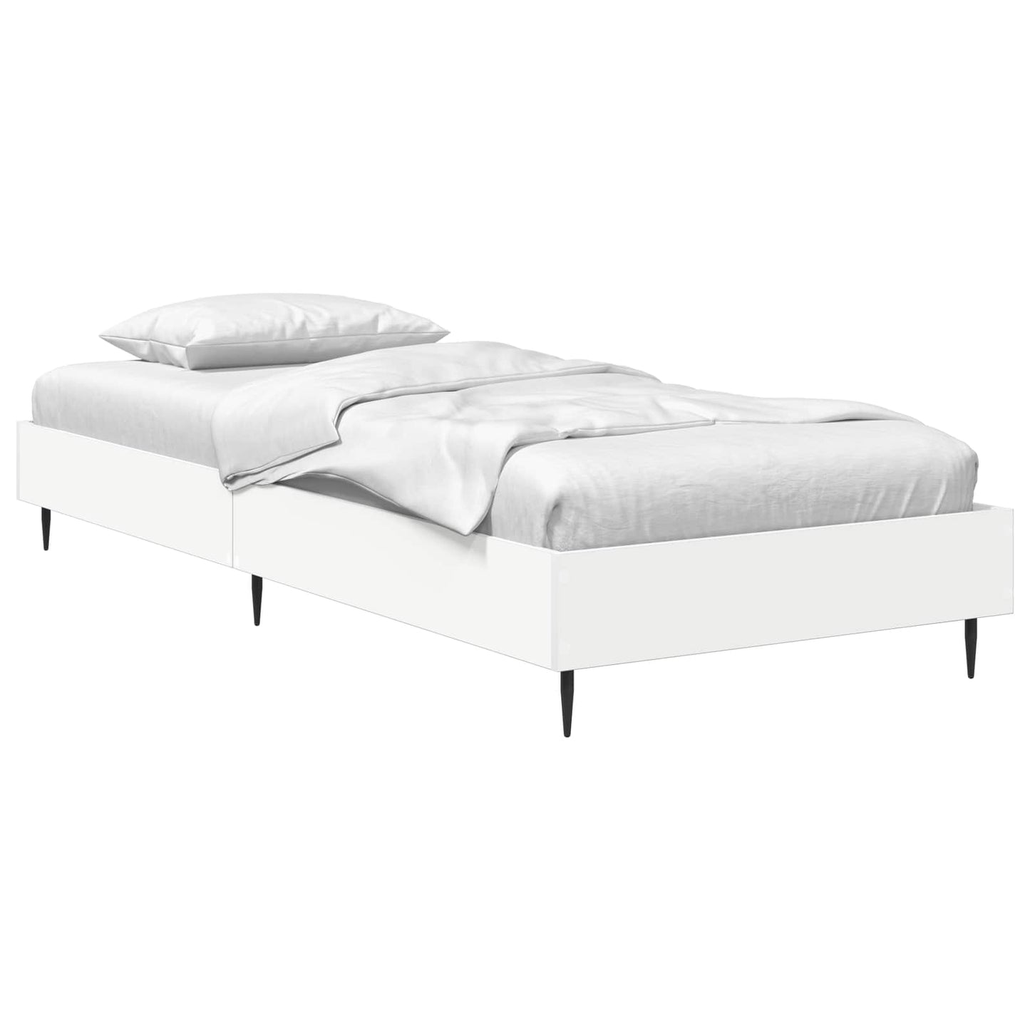 Sengestel Hvid 80 x 200 cm Konstrueret træ