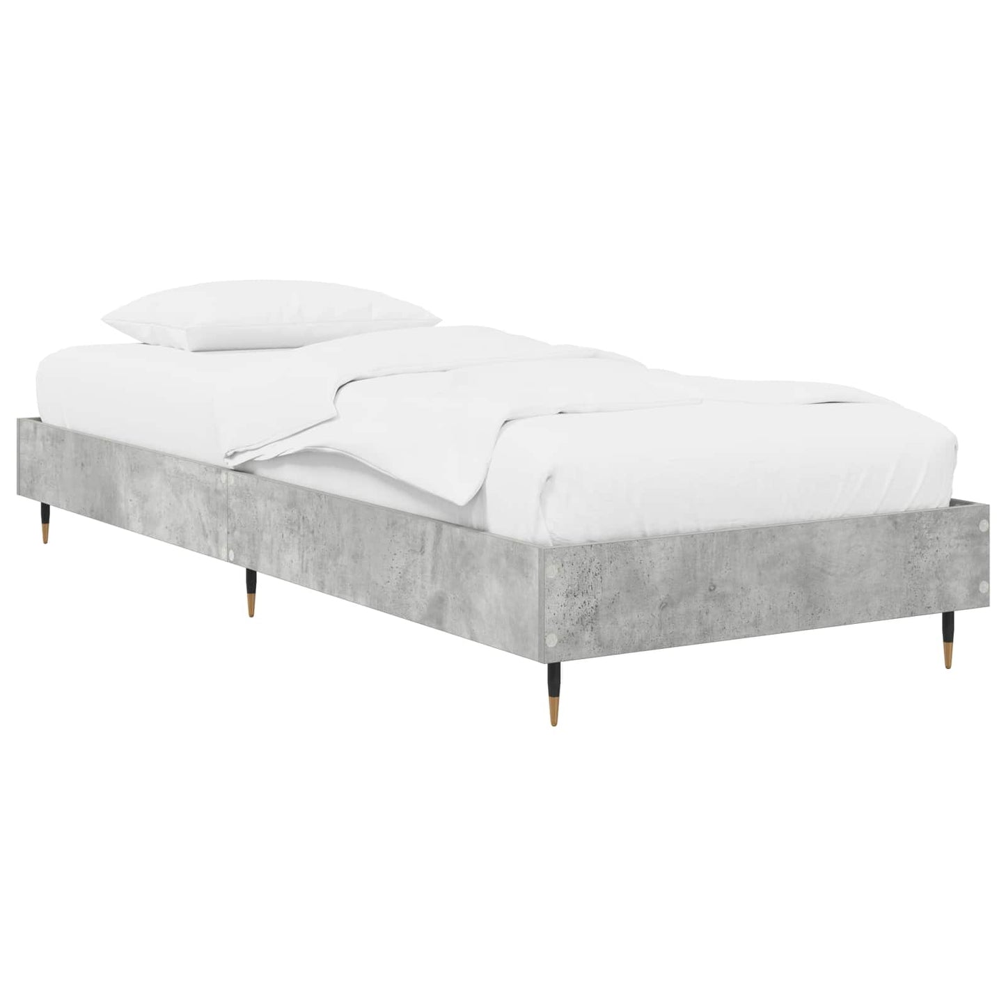 Sengestel Betongrå 80 x 200 cm Konstrueret træ