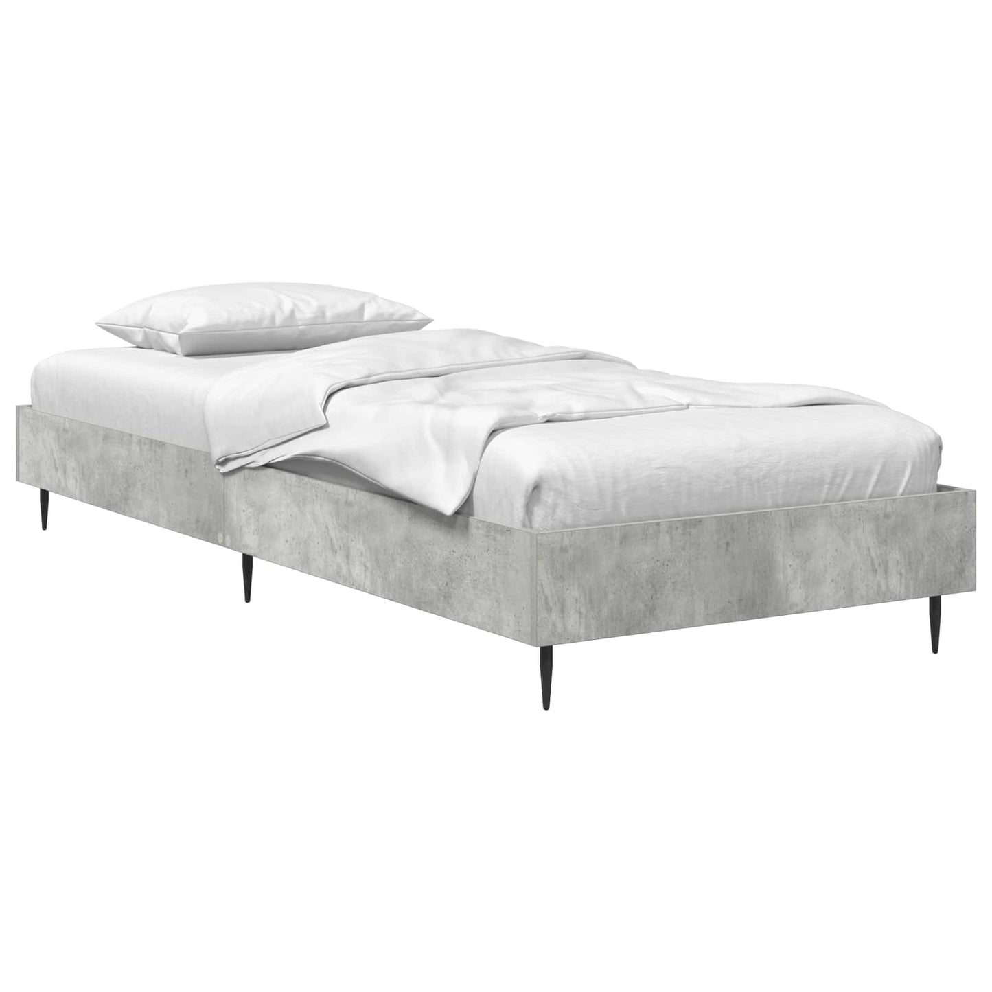 Sengestel Betongrå 80 x 200 cm Konstrueret træ