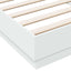 Gulvsengramme Hvid 80 x 200 cm Konstrueret træ
