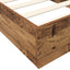 Gulvsengramme Gammelt træ 80 x 200 cm Konstrueret træ