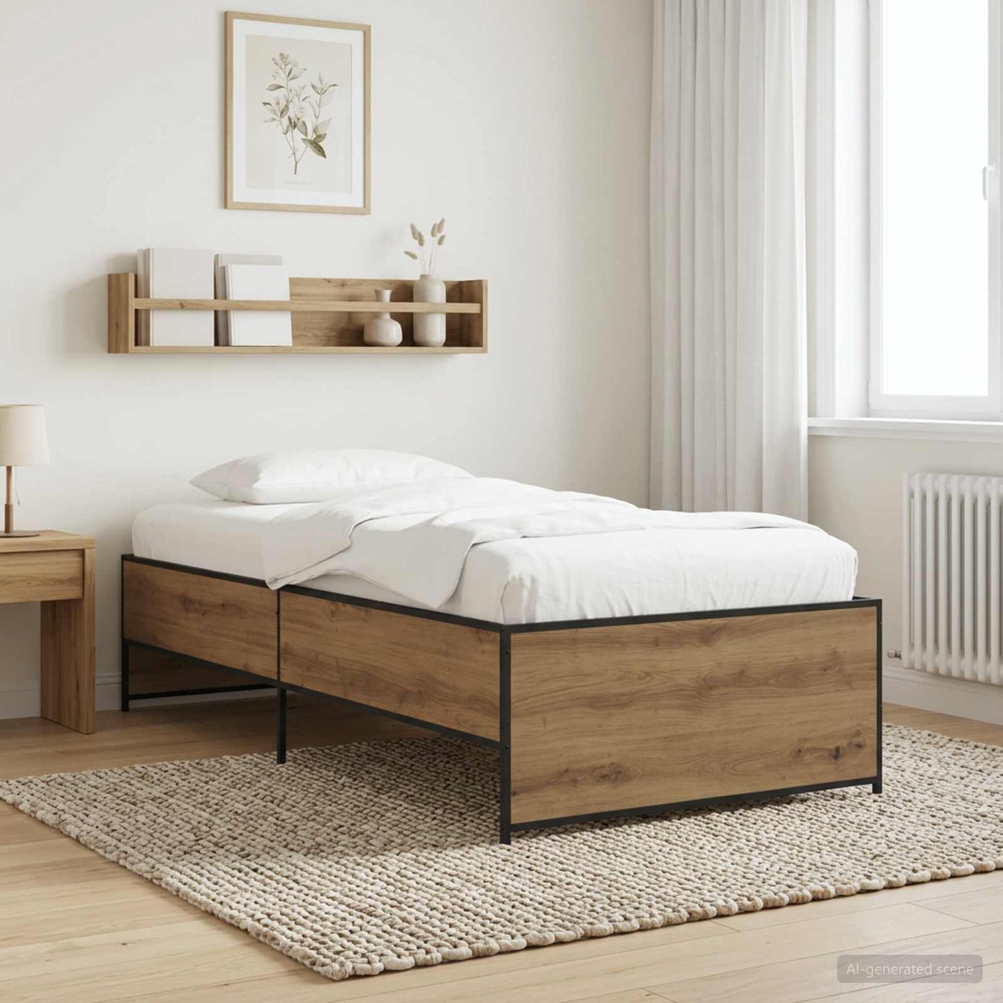 Sengestel Artisan-eg 80 x 200 cm Konstrueret træ