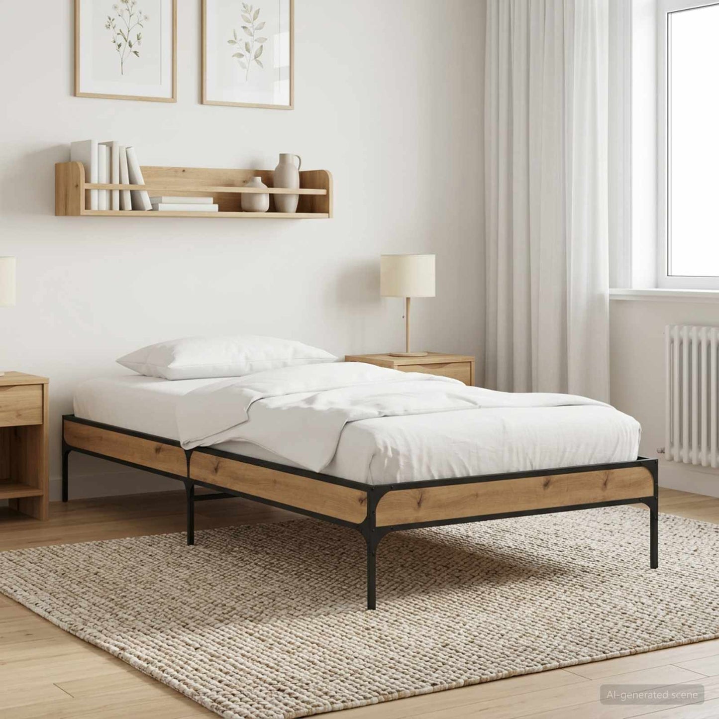 Sengestel Artisan-eg 80 x 200 cm Konstrueret træ