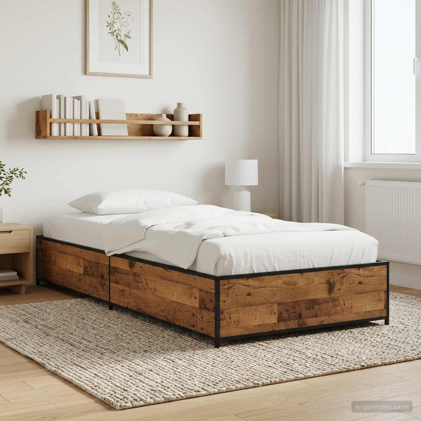 Sengestel Gammelt træ 80 x 200 cm Konstrueret træ