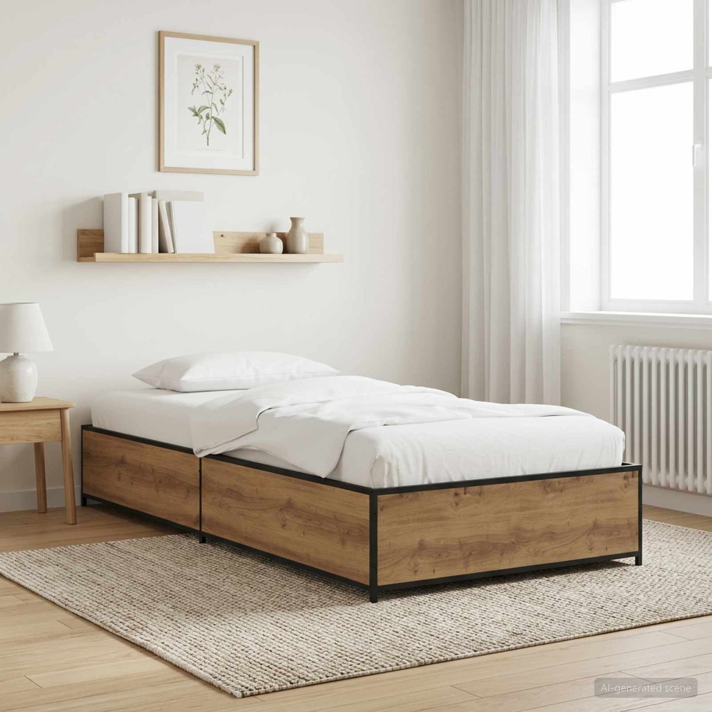 Sengestel Artisan-eg 80 x 200 cm Konstrueret træ