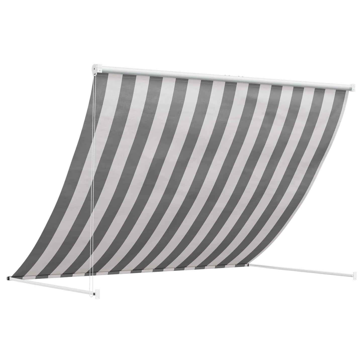 Markise Anthracit og hvid 150 x 150 cm