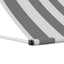 Markise Anthracit og hvid 200 x 150 cm