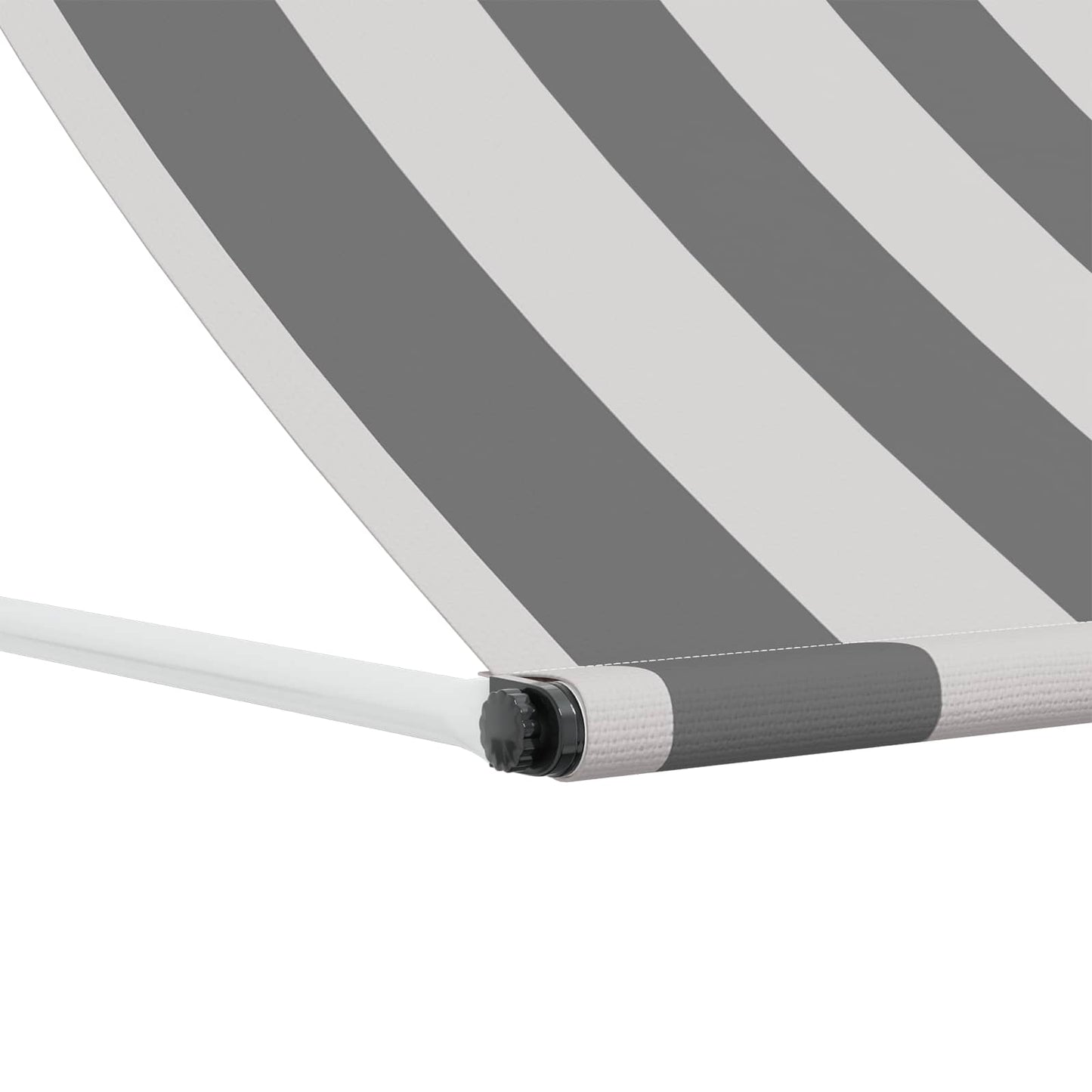 Markise Anthracit og hvid 200 x 150 cm