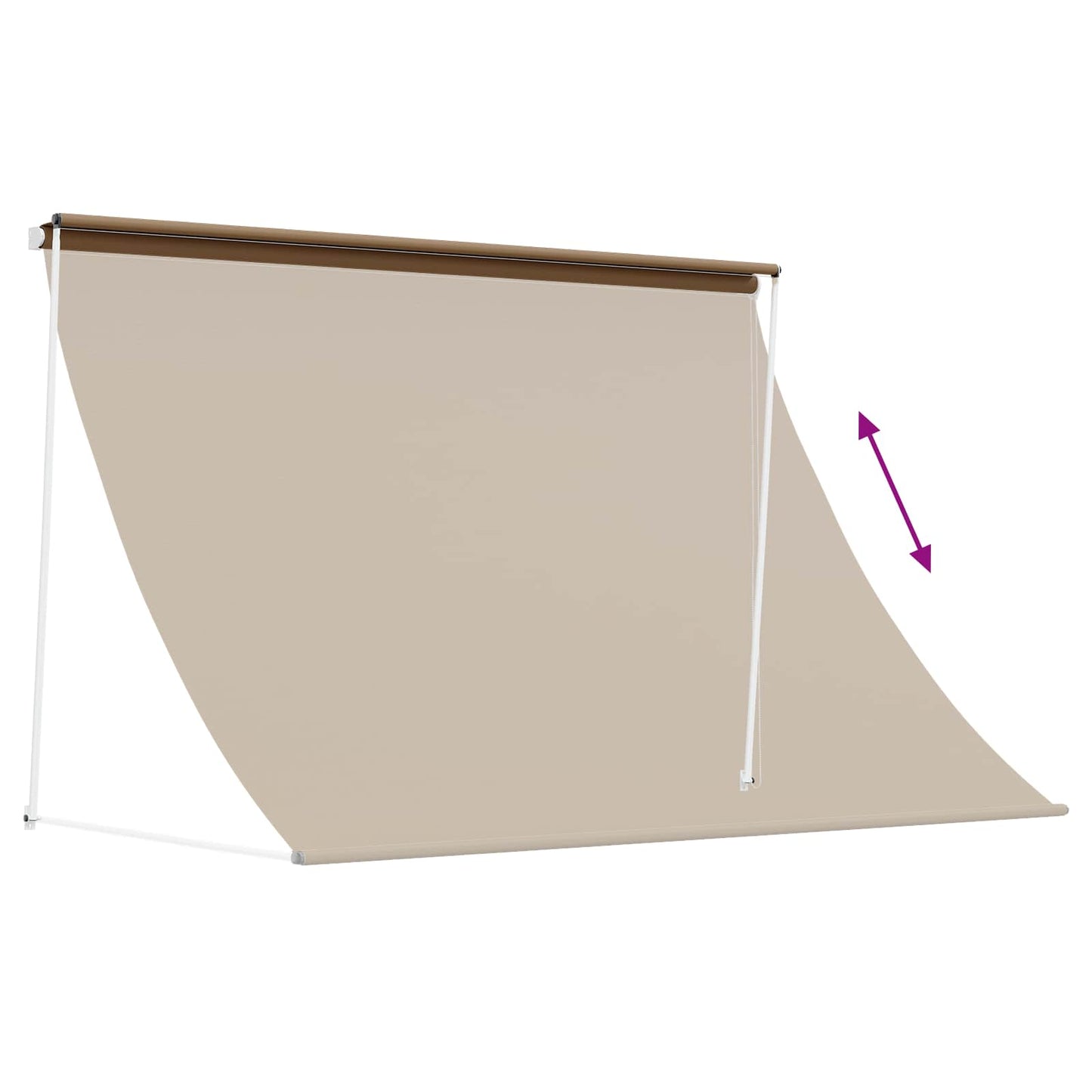 Markise Beige 250 x 150 cm 180 g / m² polyester med PU-belægning