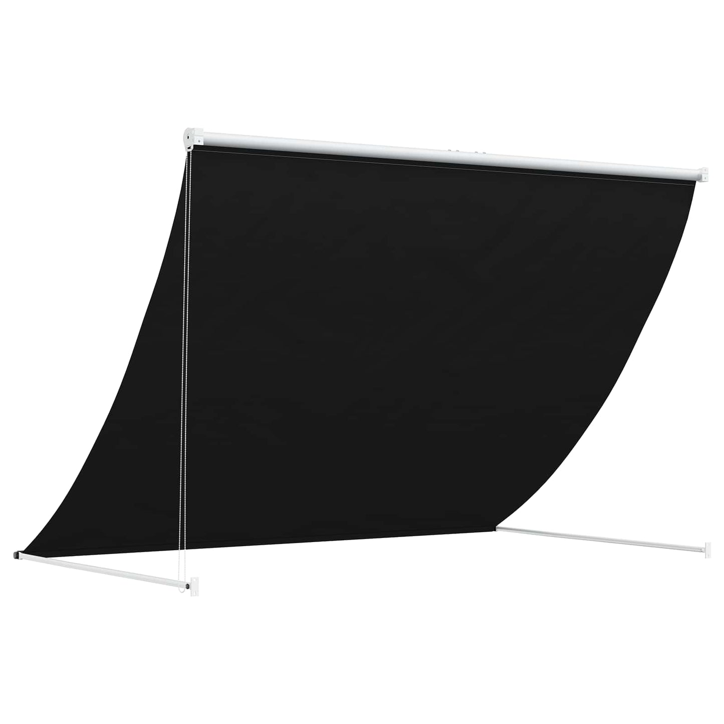 Markise Sort 350 x 150 cm 180 g / m² polyester med PU-belægning