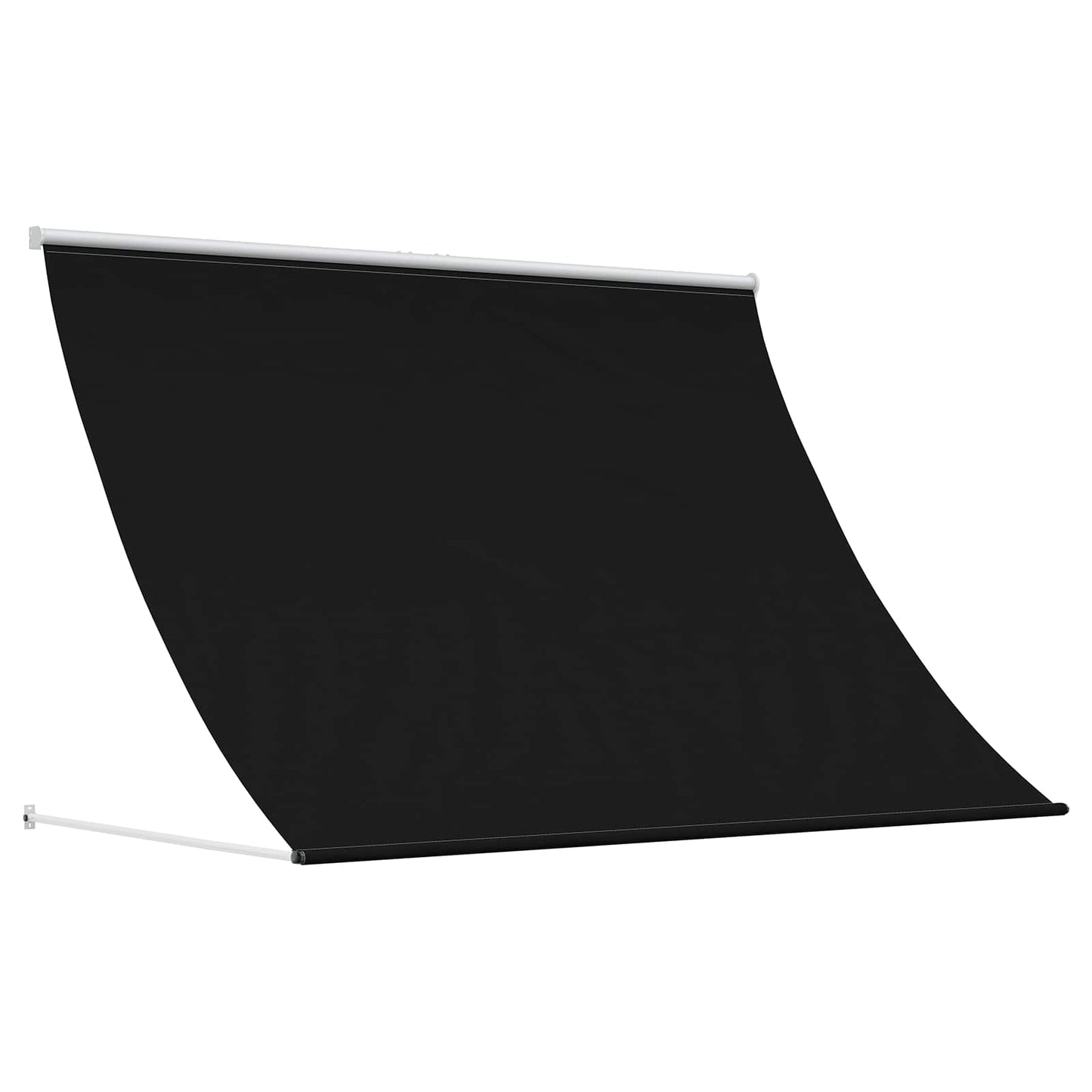Markise Sort 400 x 150 cm 180 g / m² polyester med PU-belægning
