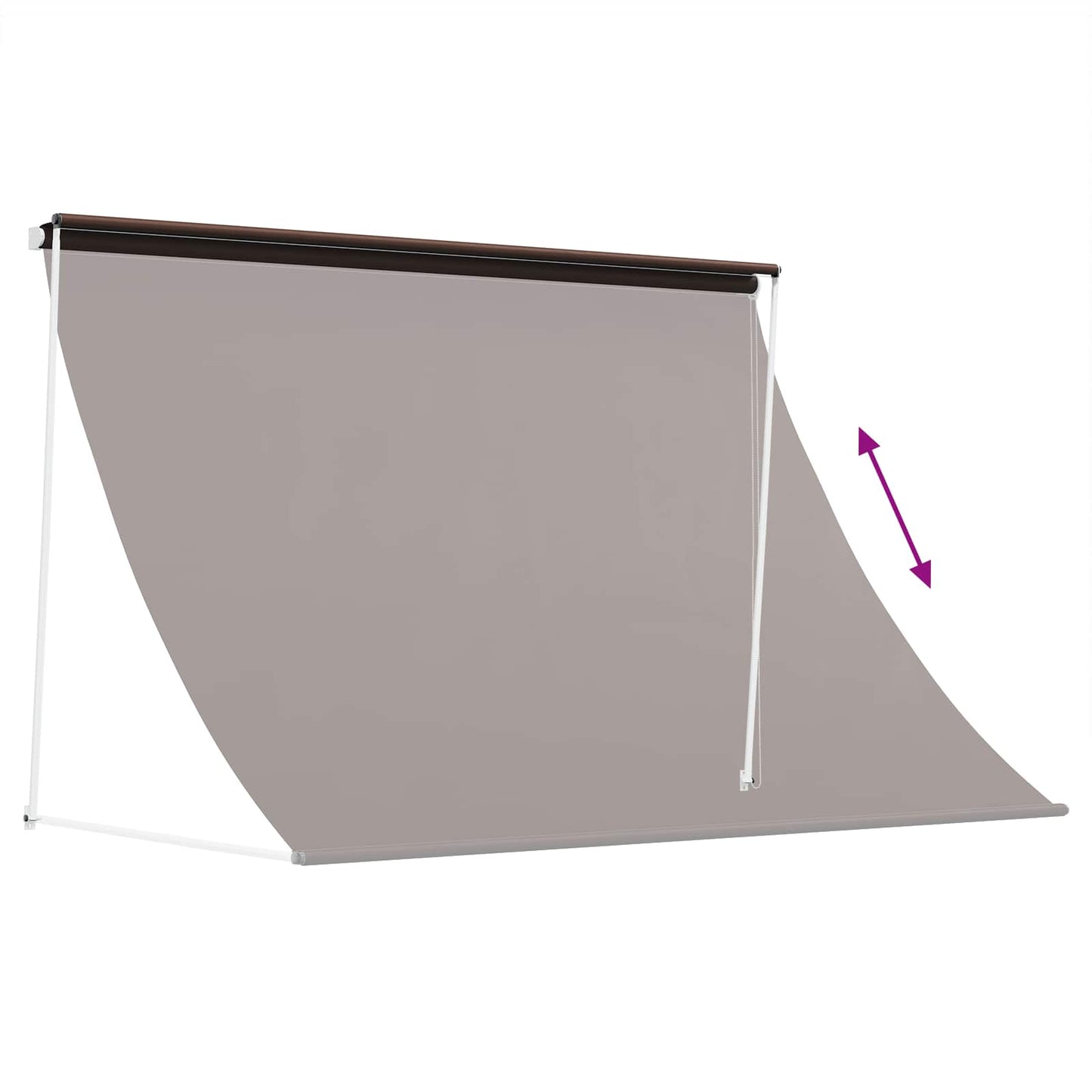 Markise Brun 300 x 150 cm 180 g / m² polyester med PU-belægning