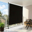 Udendørs Rullegardin Sort 120 x 270 cm