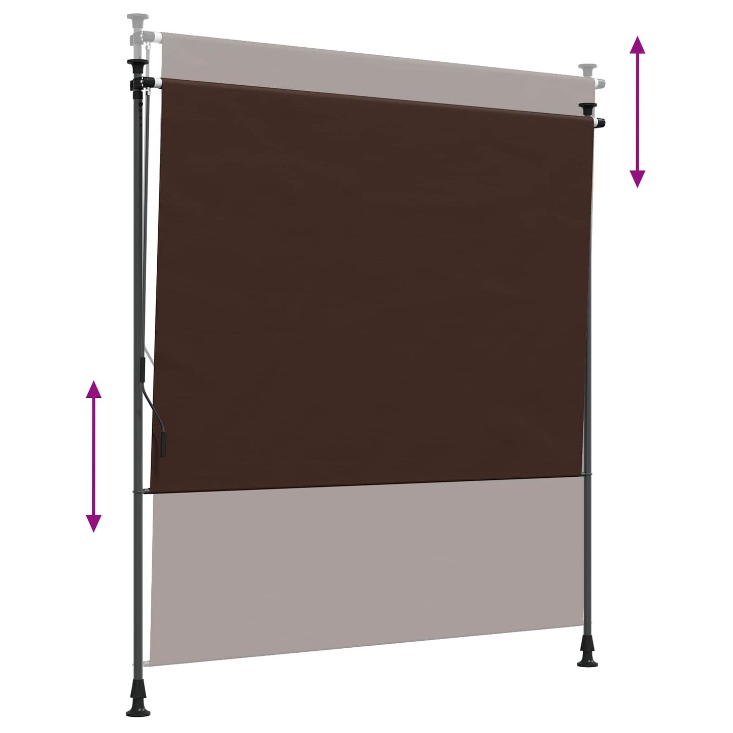 Udendørs Rullegardin Brun 200 x 270 cm