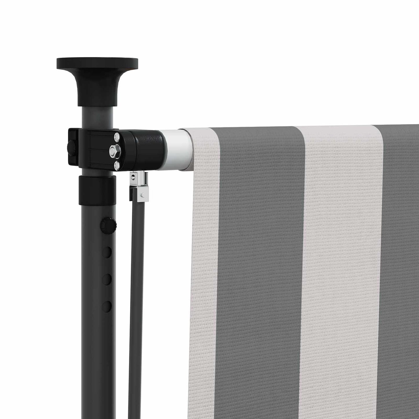 Udendørs Rullegardin Anthracit og hvid 100 x 270 cm