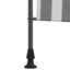 Udendørs Rullegardin Anthracit og hvid 100 x 270 cm
