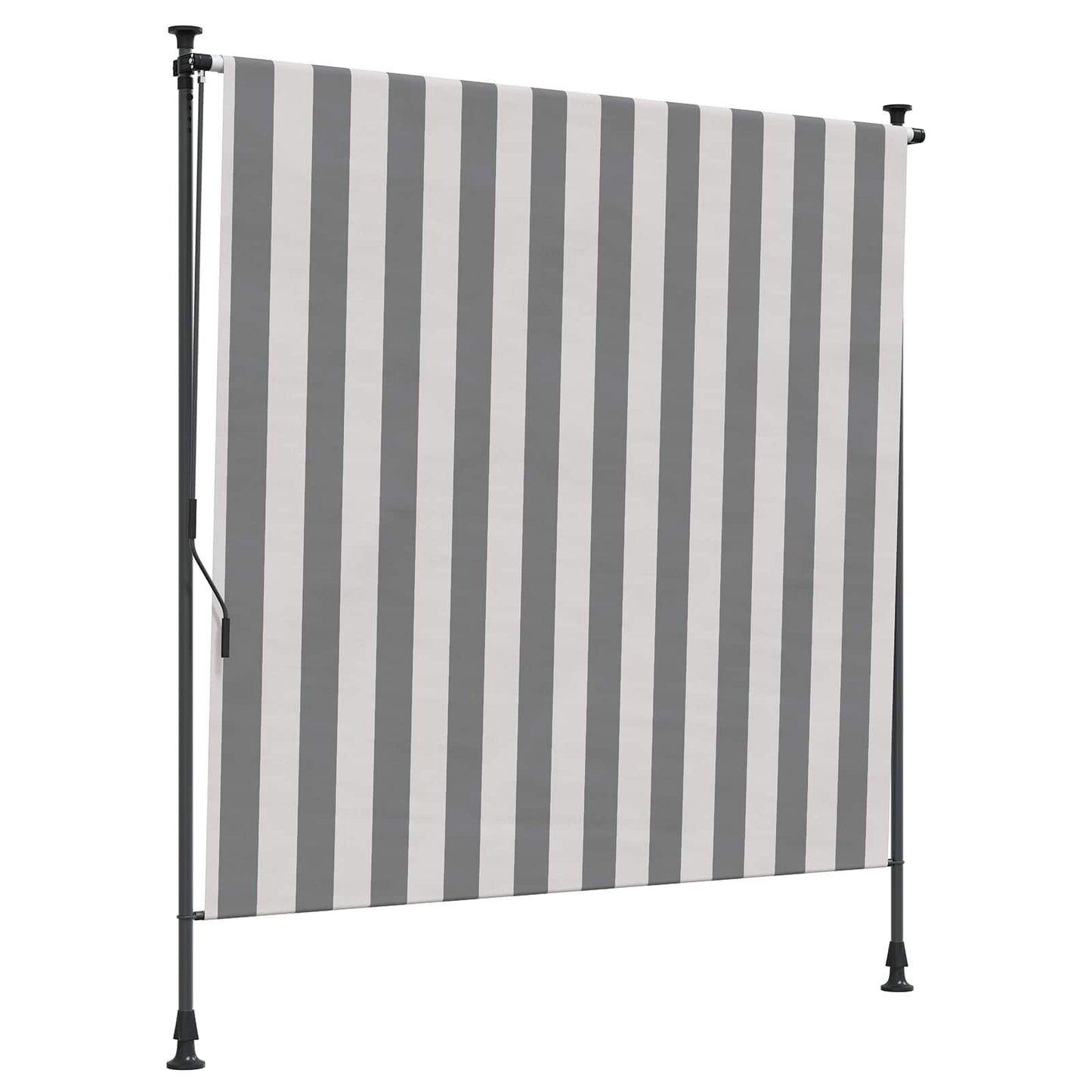 Udendørs Rullegardin Anthracit og hvid 120 x 270 cm