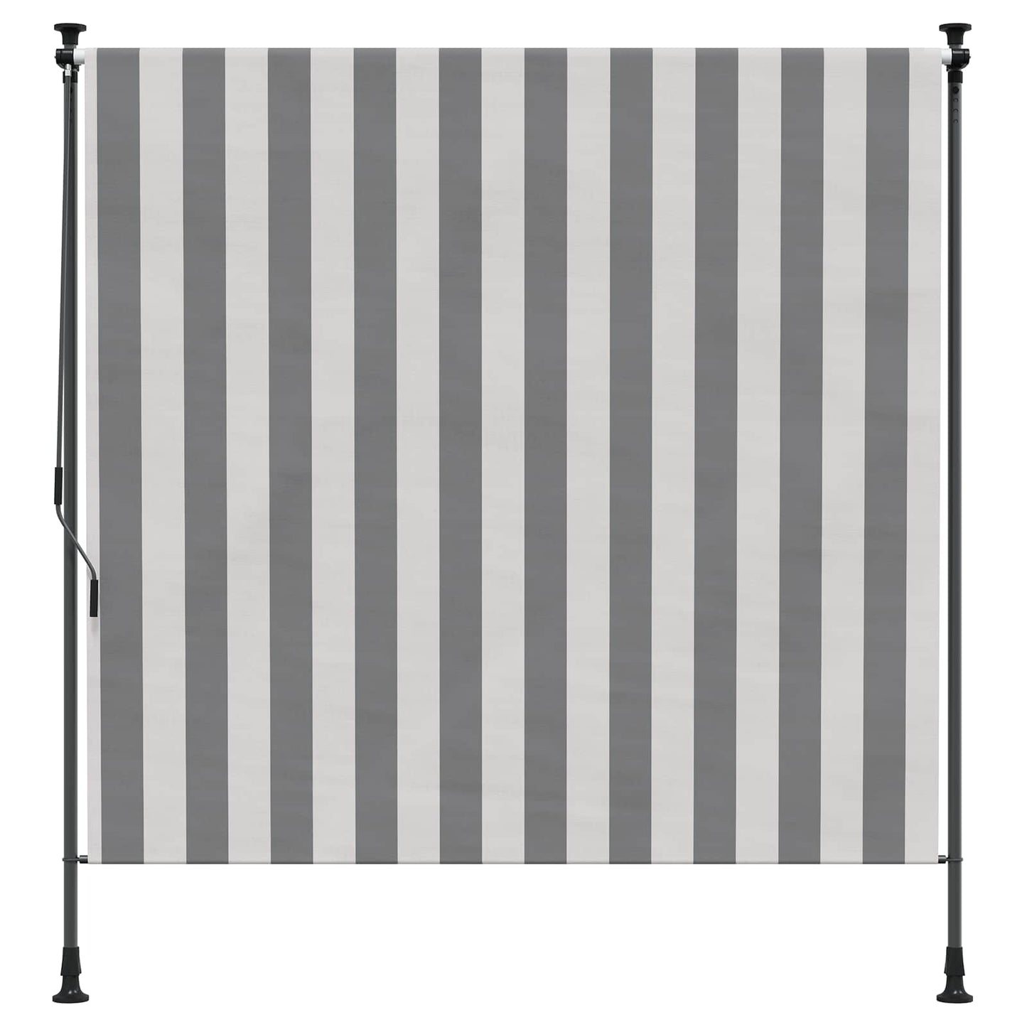 Udendørs Rullegardin Anthracit og hvid 200 x 270 cm