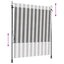 Udendørs Rullegardin Anthracit og hvid 200 x 270 cm