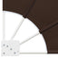 Balkon Afskærmning 210 x 210 cm Polyester Brun