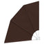 Balkon Afskærmning 210 x 210 cm Polyester Brun