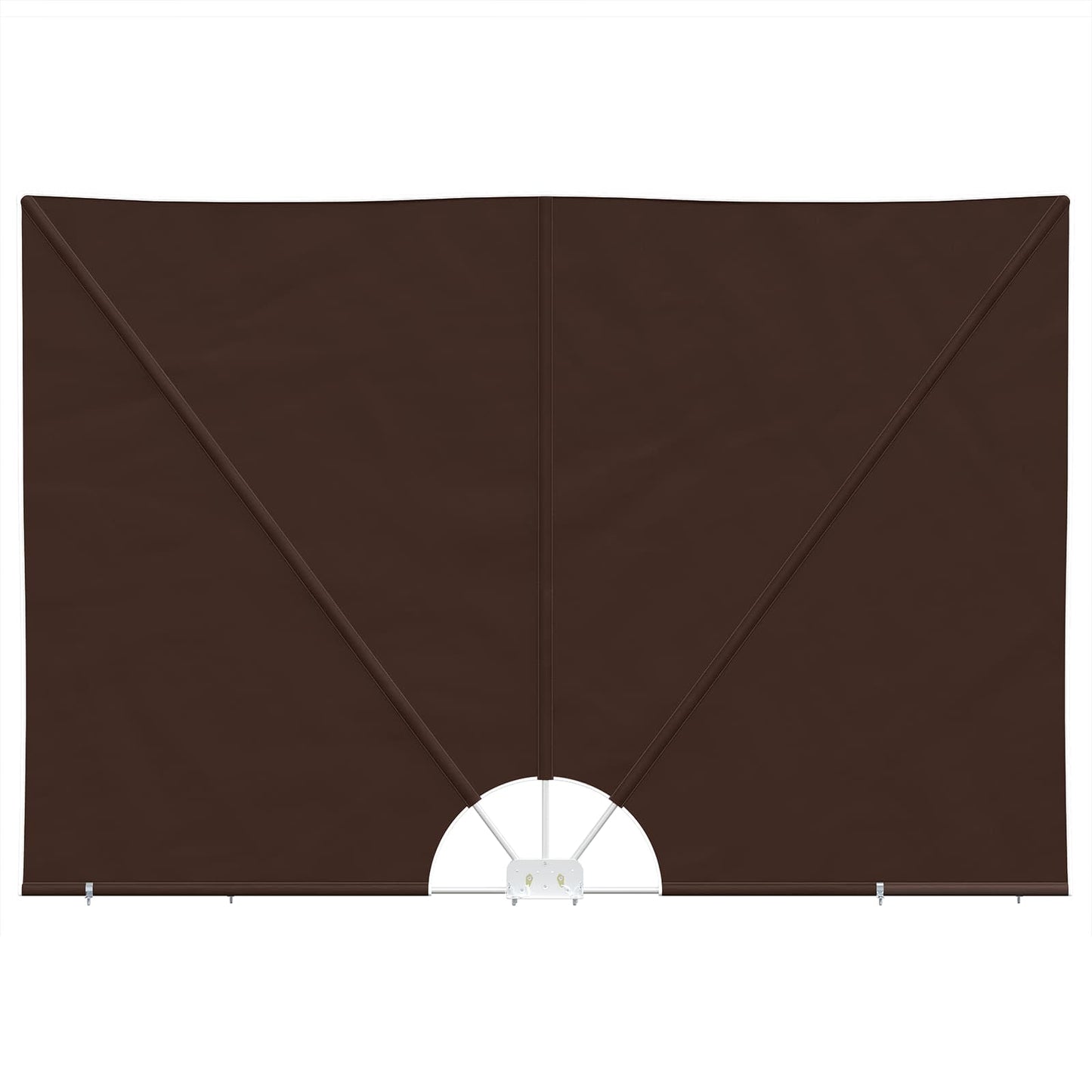 Balkon Afskærmning 240 x 160 cm Polyester Rektangulær Brun