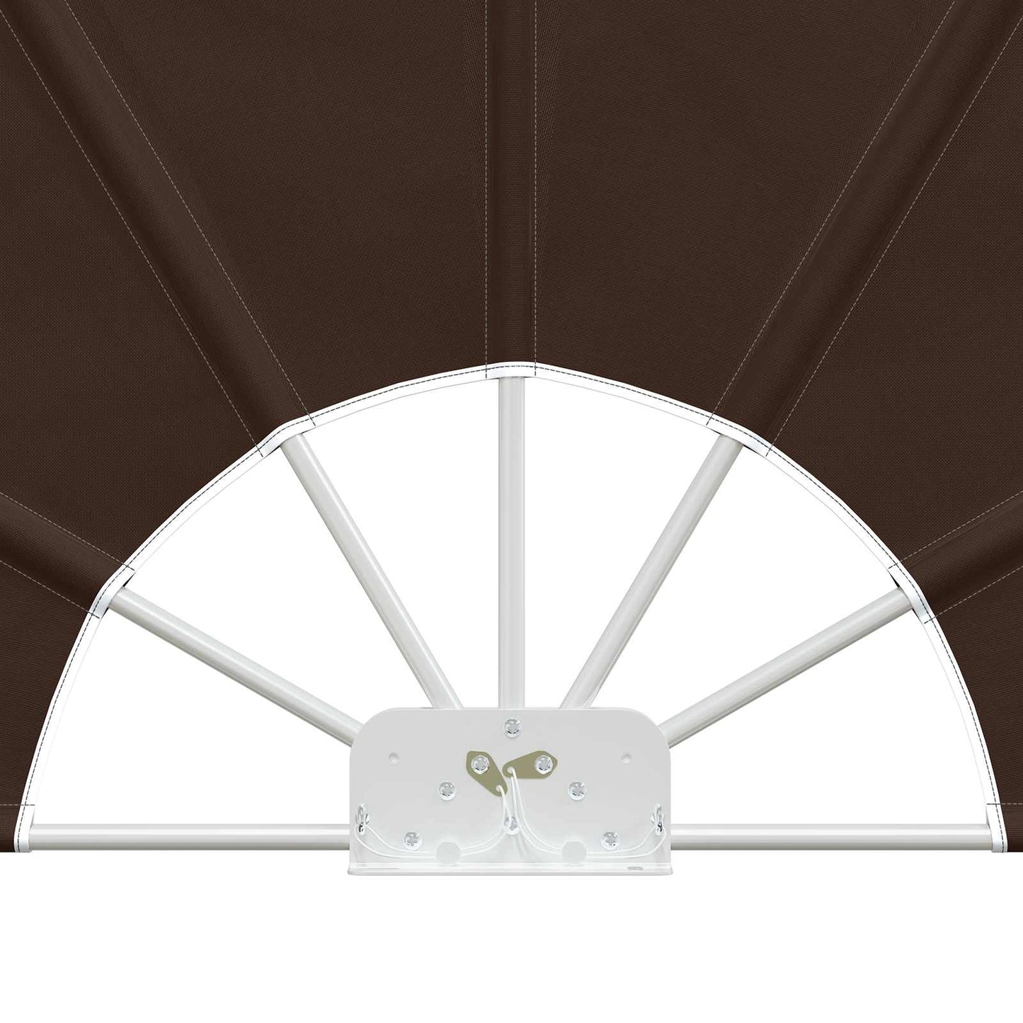 Balkon Afskærmning Ø 320 cm Polyester Brun
