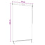 Rullegardin Sort 60 x 250 cm Stof og Aluminium